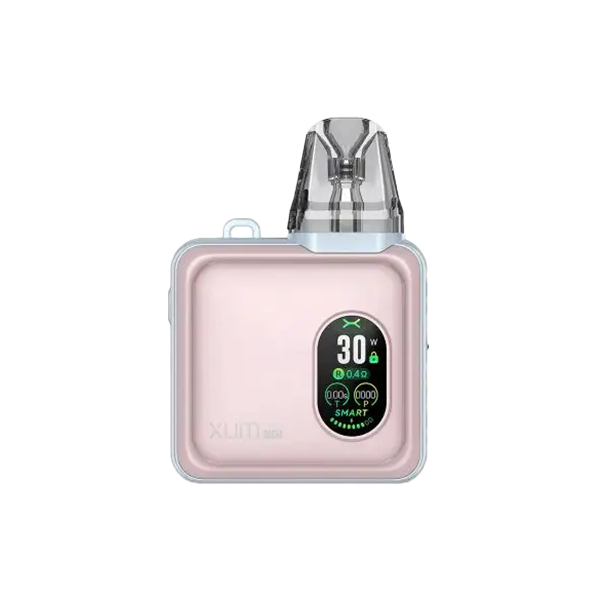 JWNOXVASQ Pro in pastel pink with digital display and pod mouthpiece