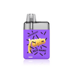 Purple Vaporesso Eco Nano with yellow graffiti design