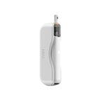  Sleek white KIWI vape device with integrated pod system