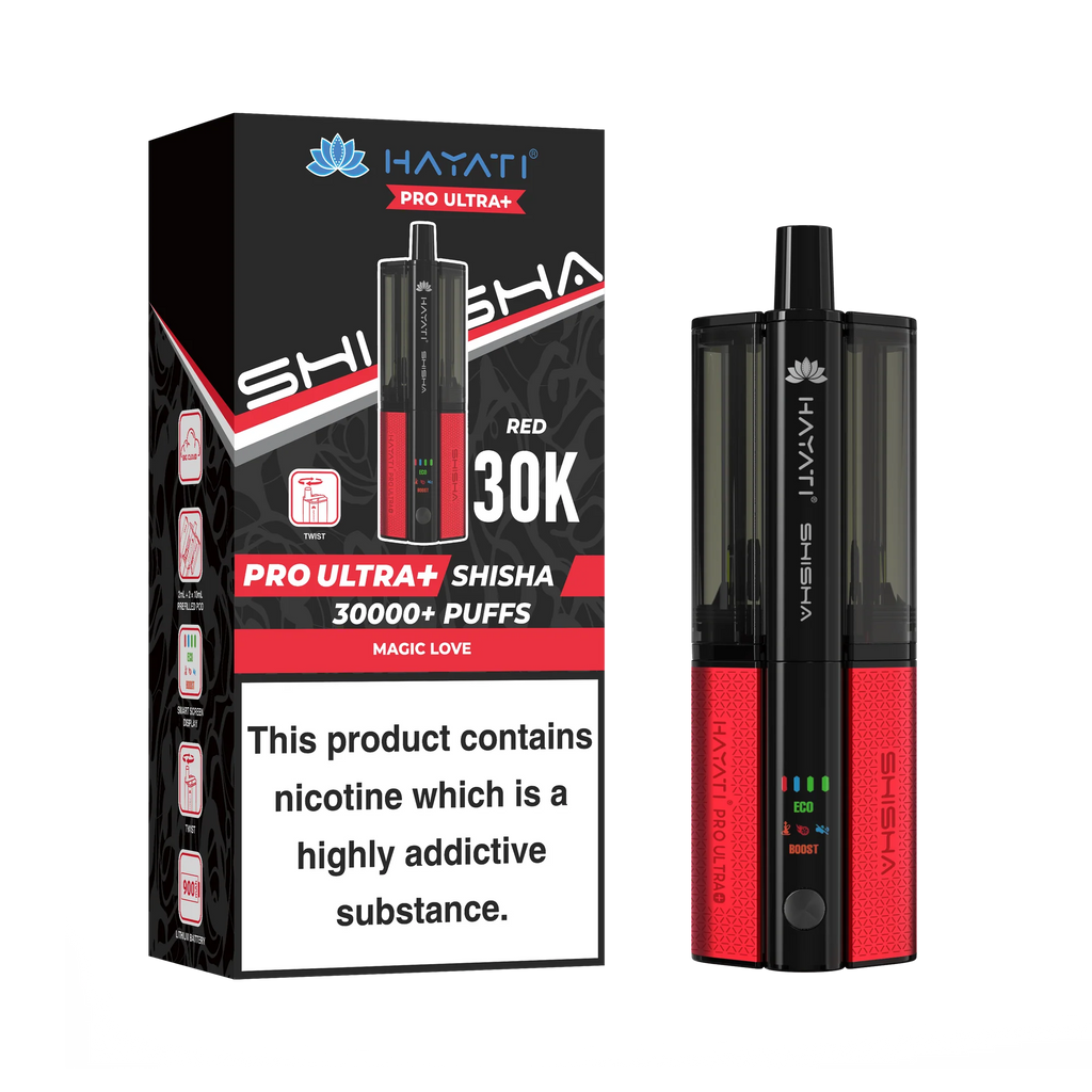 Hayati Pro Ultra Plus Shisha 30K Prefilled Pod Kit | 30,000 Puffs Dual Flavour Vape UK