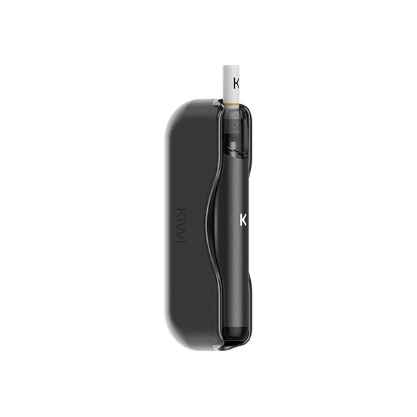 KIWI pod vape in matte black with soft, contoured design