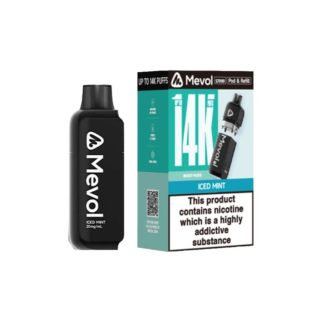 Mevol_7000_pod_refill_14k_Iced Mint_flavour