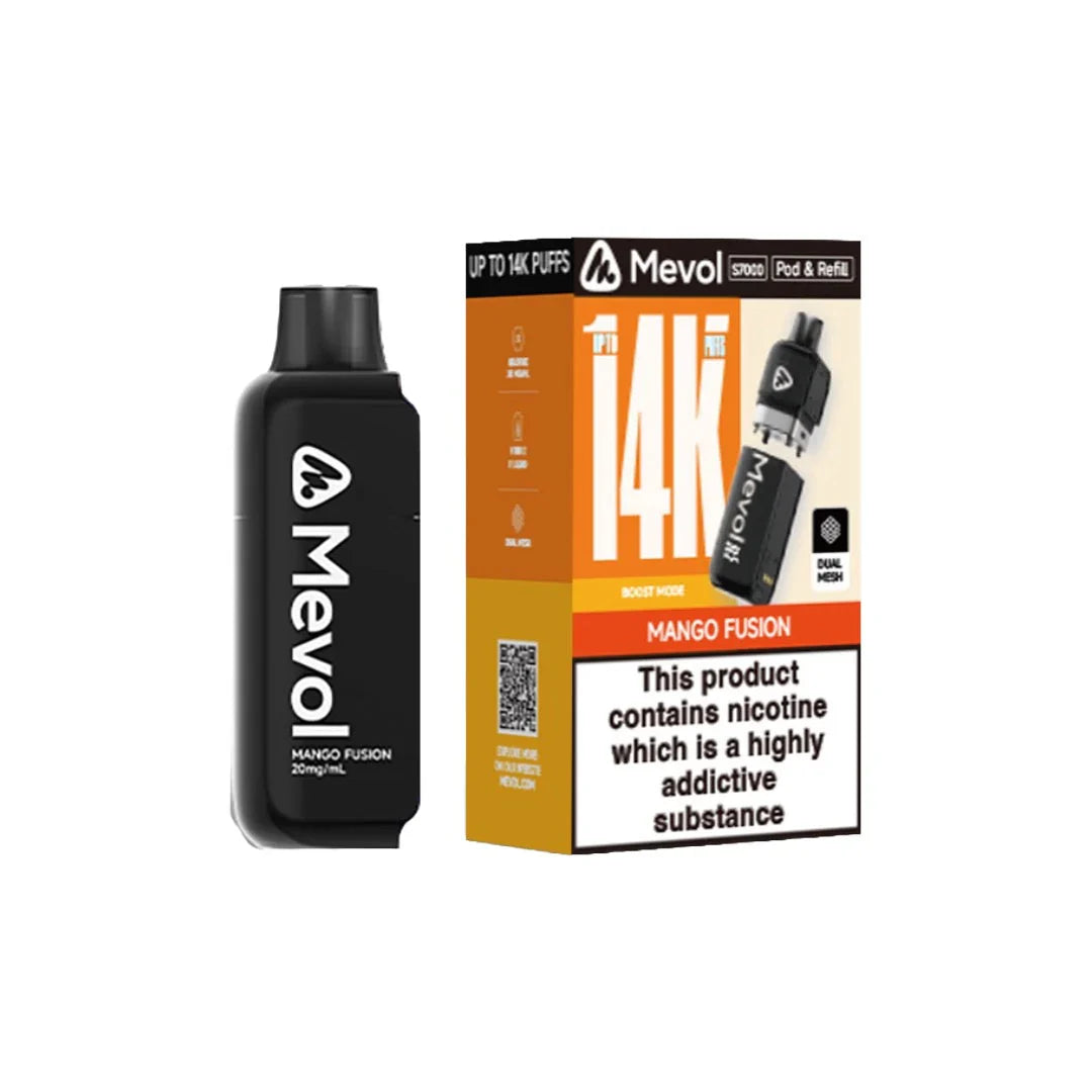 Mevol_7000_pod_refill_14k_Mango Fusion_flavour