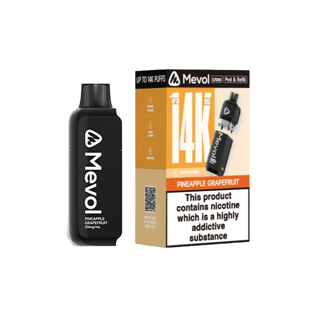 Mevol_7000_pod_refill_14k_Pineapple Grapefruit_flavour