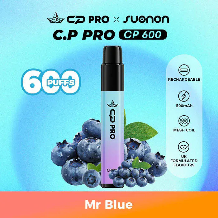 CP Pro CP600 Puffs Prefilled Pod Kit – 600 Puffs Rechargeable Vape Device