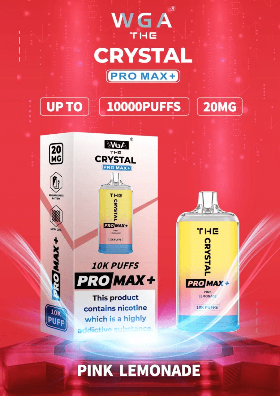 Crystal Pro Max 10K Puffs Disposable Vape By WGA