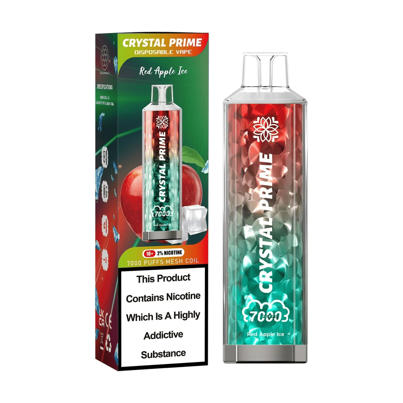 3D Crystal Prime 7000 Puffs