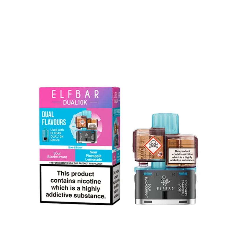 Refillable vape pods for ElfBar Dual 10K vapekit UK