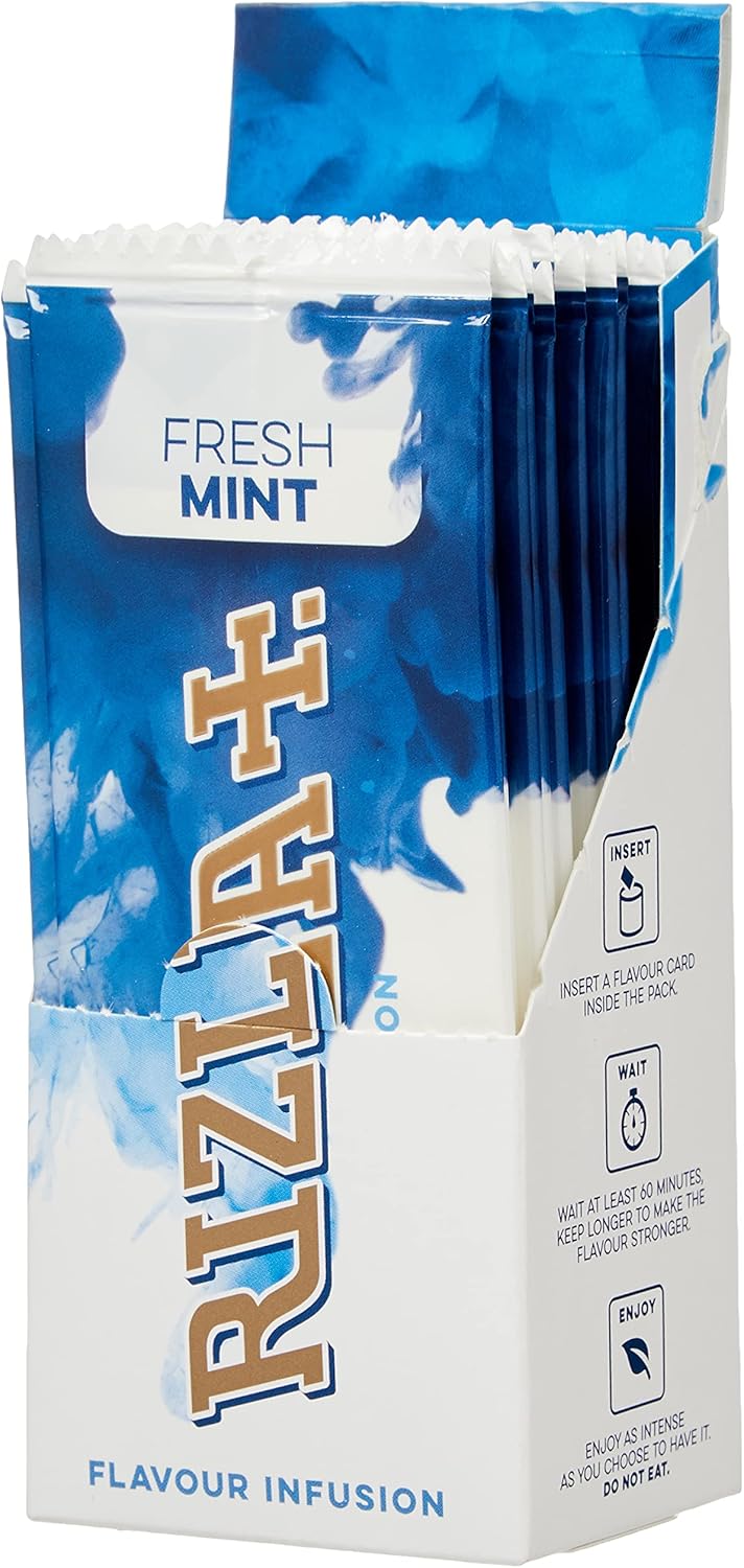 RIZLA Flavour Cards, Mint Flavour Pack of 25 Cards - Vapess World