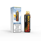 Solorad vape device with packaging on a white background
