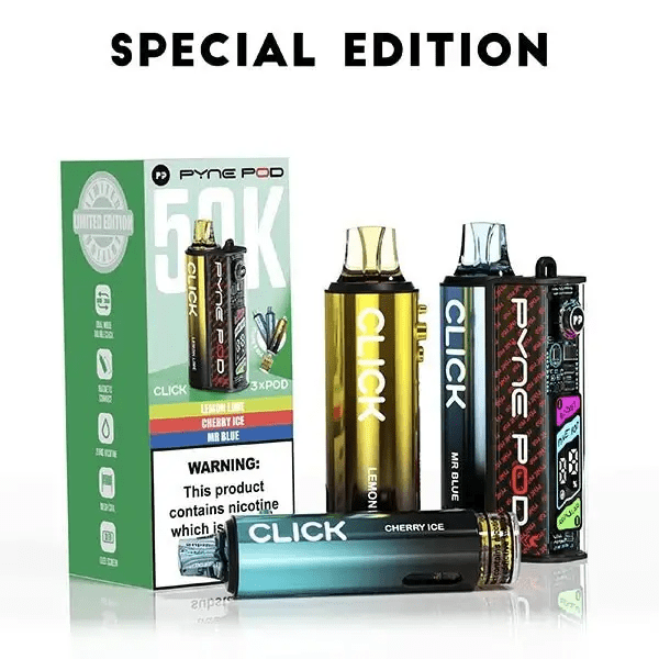 Pyne Pod Click 50K Puffs Prefilled Pod Vape Kit