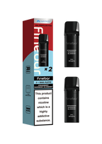 Black vape devices with 'Finebar' branding and packaging on a white background