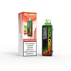Solobar strawberry watermelon vape and its packaging on a white background
