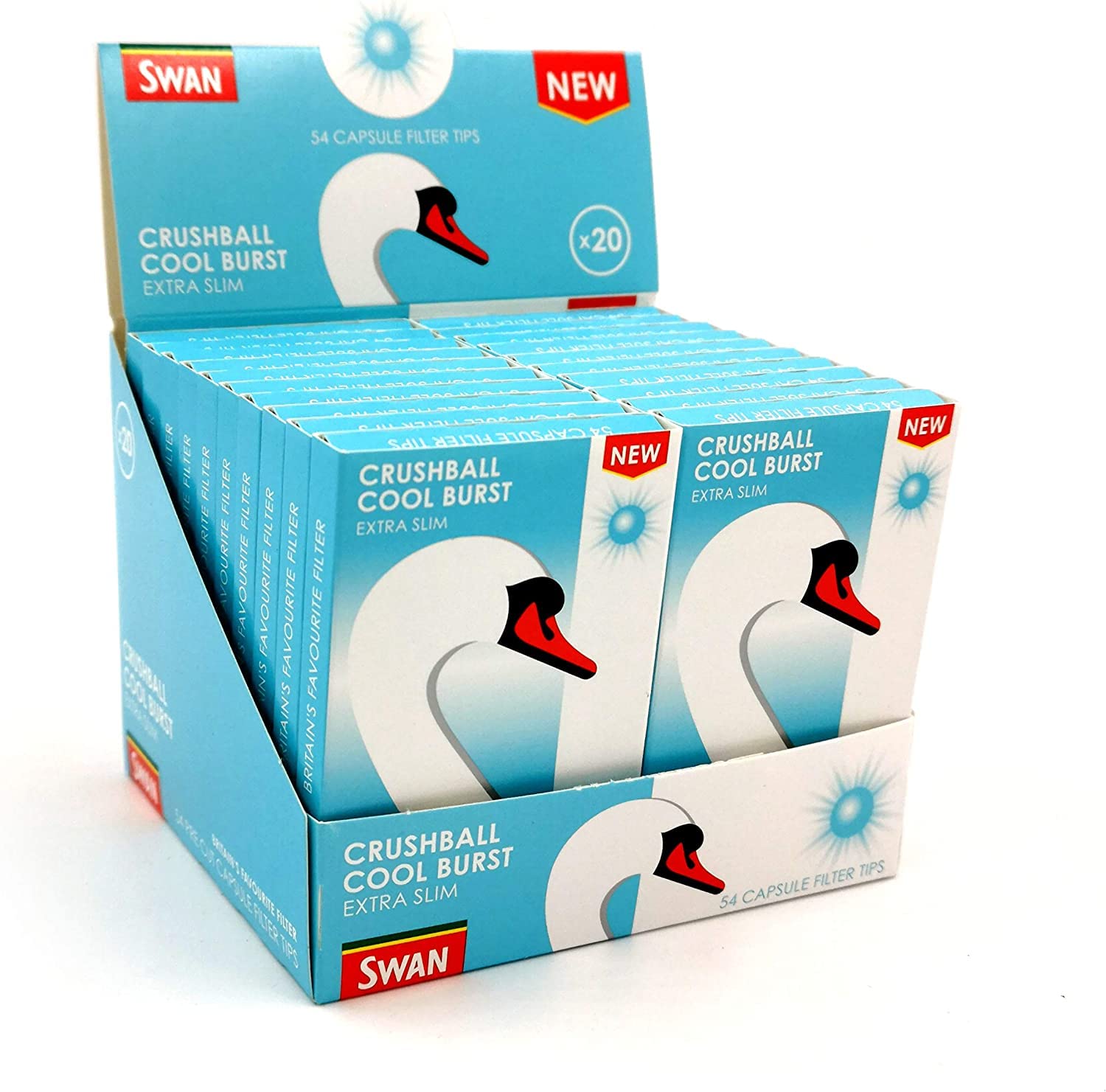 Swan Cool Burst Crushball Extra Slim Filter Tips