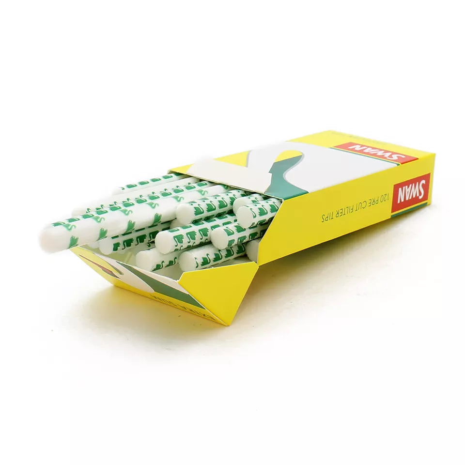 Swan Extra Slim Yellow Hand Rolling Filter Tips 5mm UK