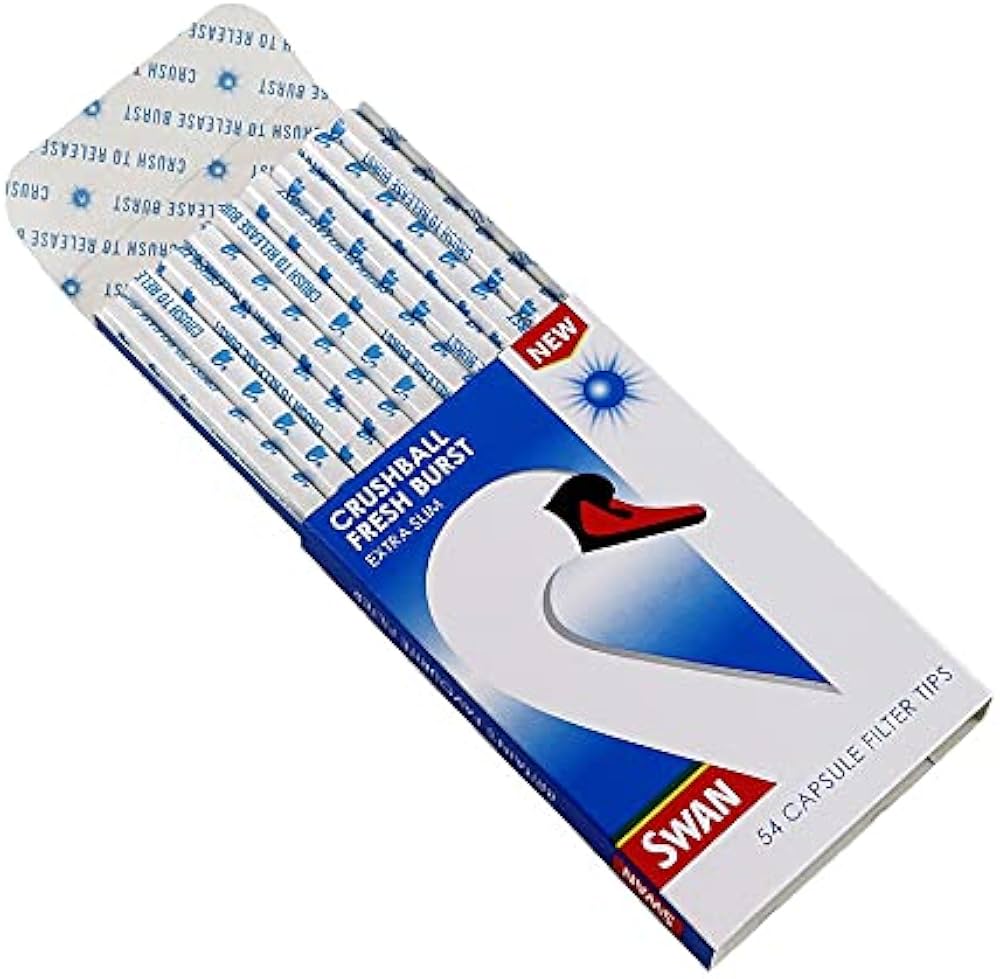 SWAN Crushball Fresh Burst Extra Slim Peppermint Flavoured Filter