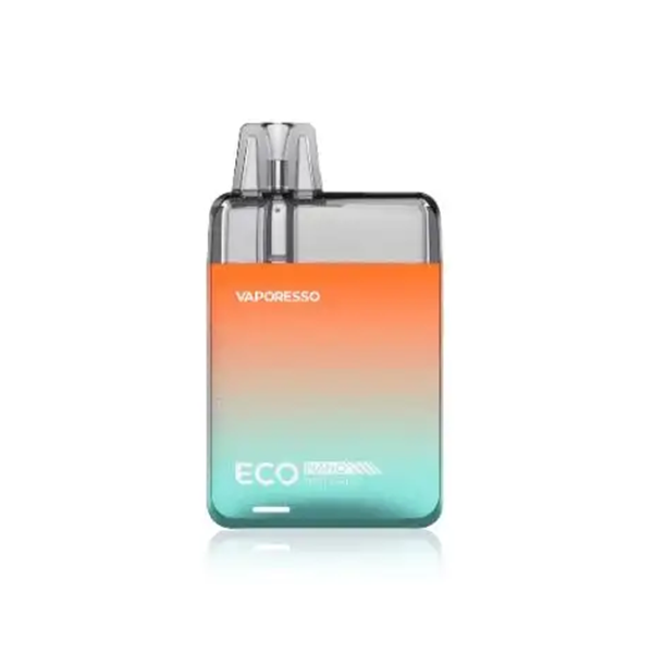 ECO Nano vape with a sunrise-inspired orange to teal gradient