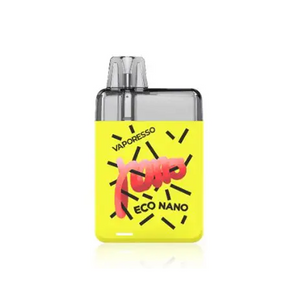 ECO Nano vape with bold yellow design and artistic graphics