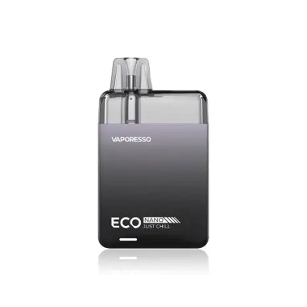 Sleek black ECO Nano vape with a modern matte finish