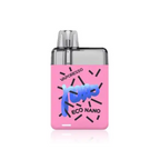 Pink ECO Nano vape with bold blue graffiti and black accents