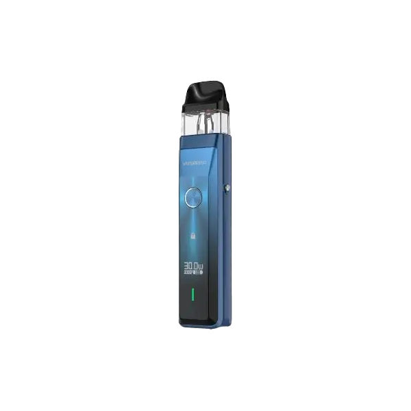 Blue metallic Vaporesso XROS PRO pod kit with sleek design