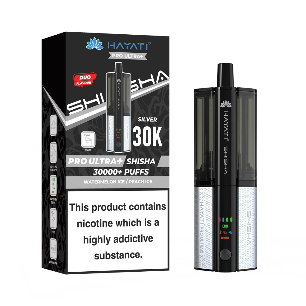 Hayati Pro Ultra Plus Shisha 30K Prefilled Pod Kit | 30,000 Puffs Dual Flavour Vape UK