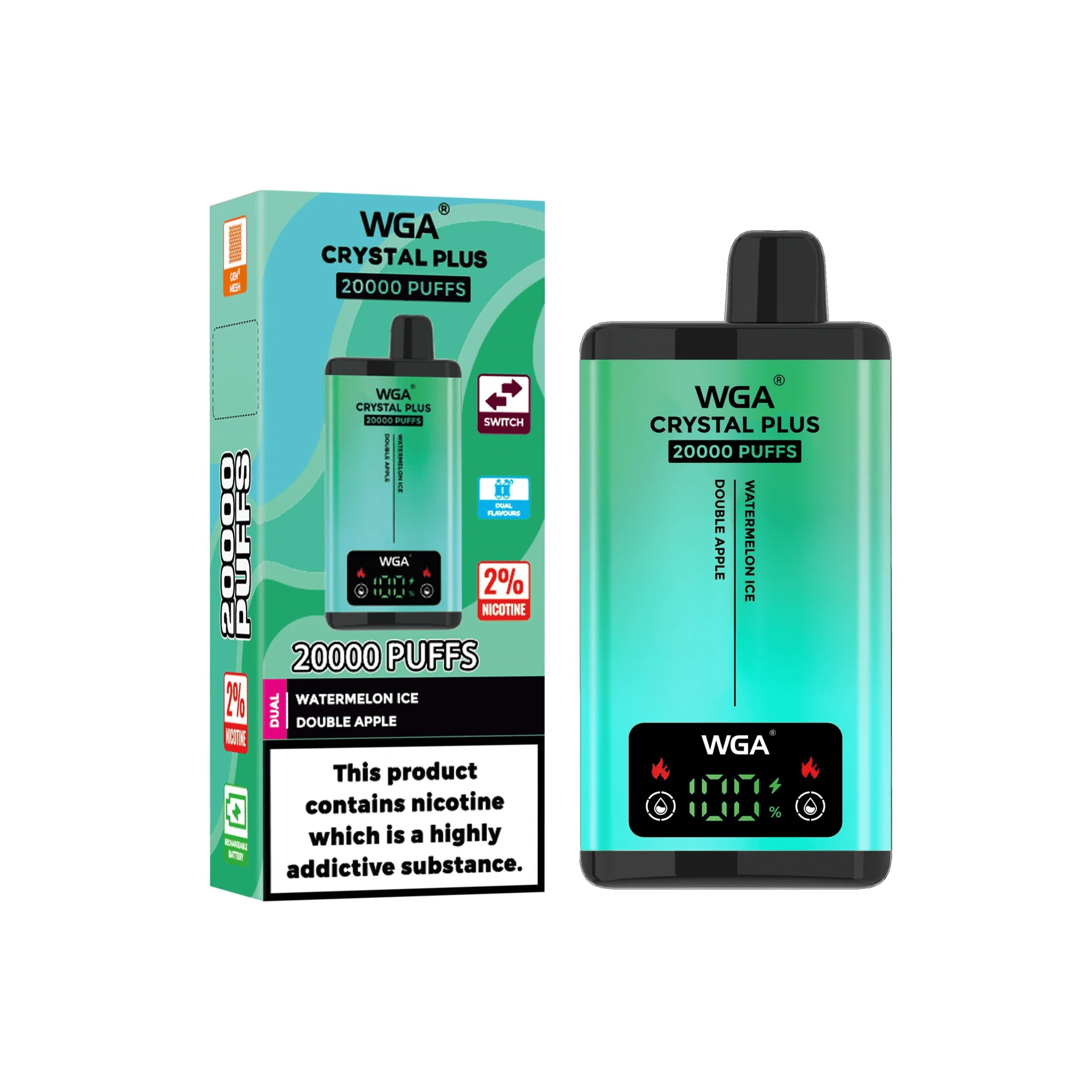 i vape great flavours SKE Crystal 600 Pro Prefilled Pod Vape Kit