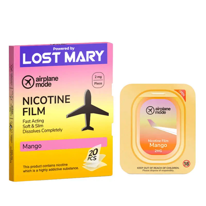 Lost Mary Airplane Mode Mango Nic Film - 2mg/20PK Lost Mary