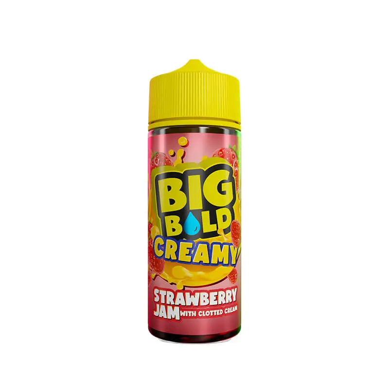 Big Bold Creamy Strawberry Jam & Clotted Cream  100ml Shortfill E-Liquid Big Bold