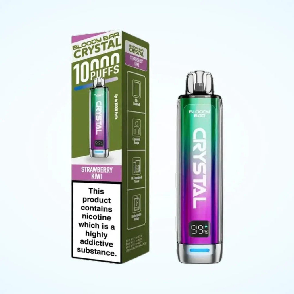 Bloody Bar Crystal 10000 Puffs Rechargeable Prefilled Pod Vape Kit | 20mg Nic Salt
