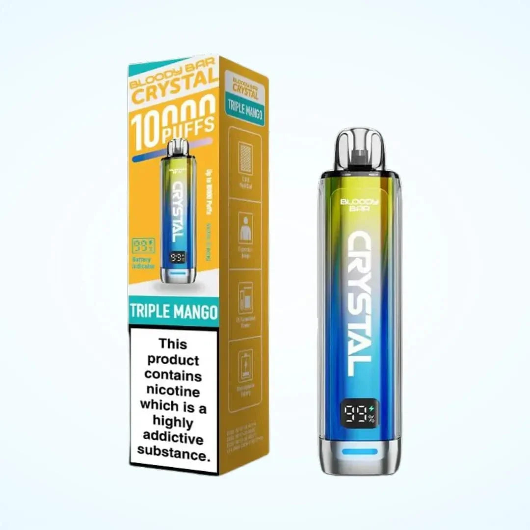 Bloody Bar Crystal 10000 Puffs Rechargeable Prefilled Pod Vape Kit | 20mg Nic Salt