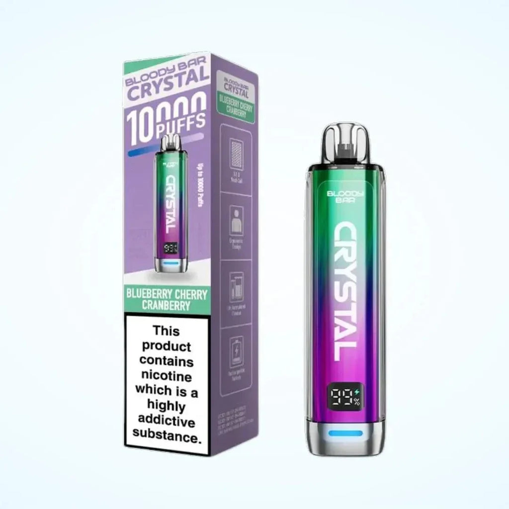 Bloody Bar Crystal 10000 Puffs Rechargeable Prefilled Pod Vape Kit | 20mg Nic Salt
