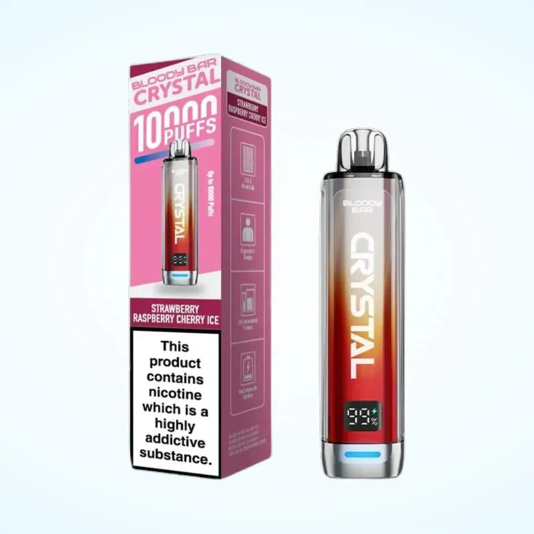 Bloody Bar Crystal 10000 Puffs Rechargeable Prefilled Pod Vape Kit | 20mg Nic Salt