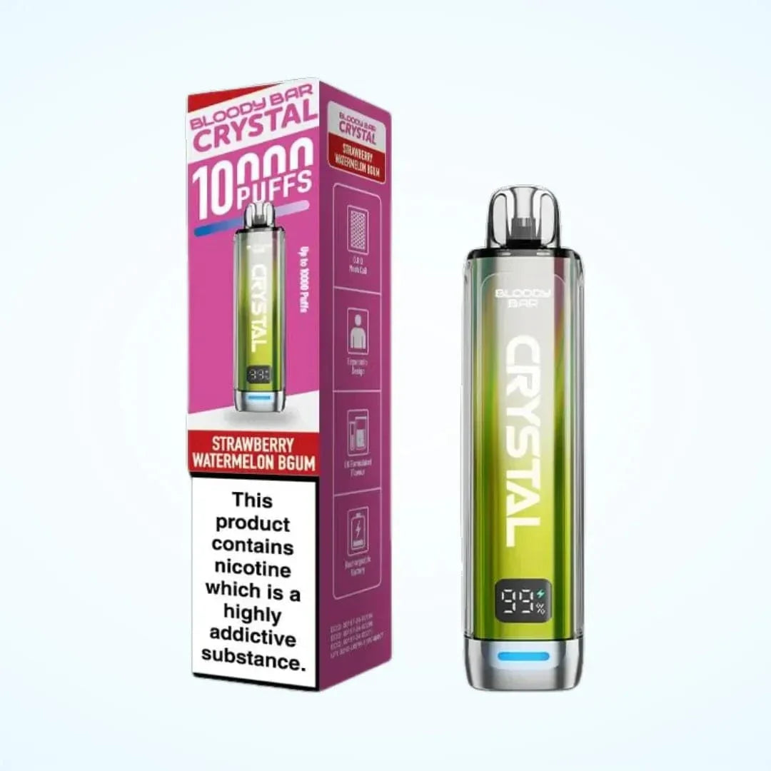 Bloody Bar Crystal 10000 Puffs Rechargeable Prefilled Pod Vape Kit | 20mg Nic Salt