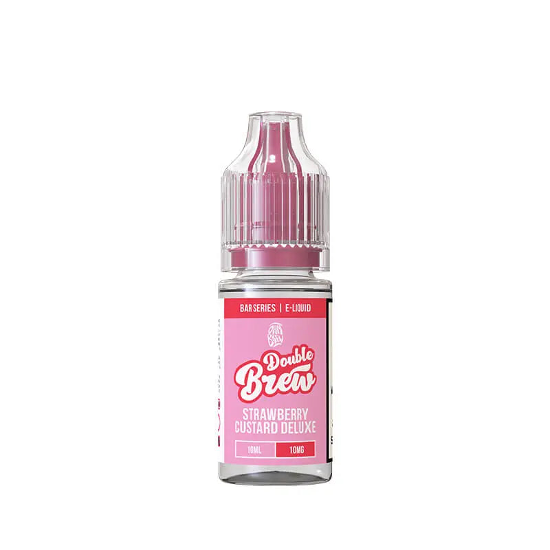 Ohm Brew Double Brew Strawberry Custard Deluxe 10ml Nic Salt E-Liquid Ohm Brew
