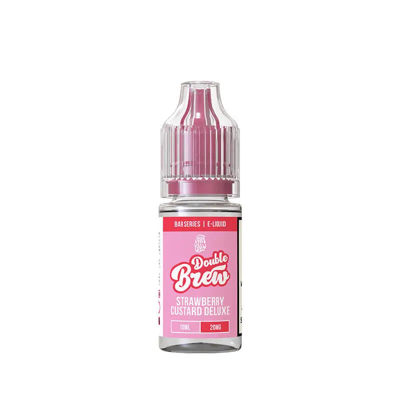Ohm Brew Double Brew Strawberry Custard Deluxe 10ml Nic Salt E-Liquid Ohm Brew