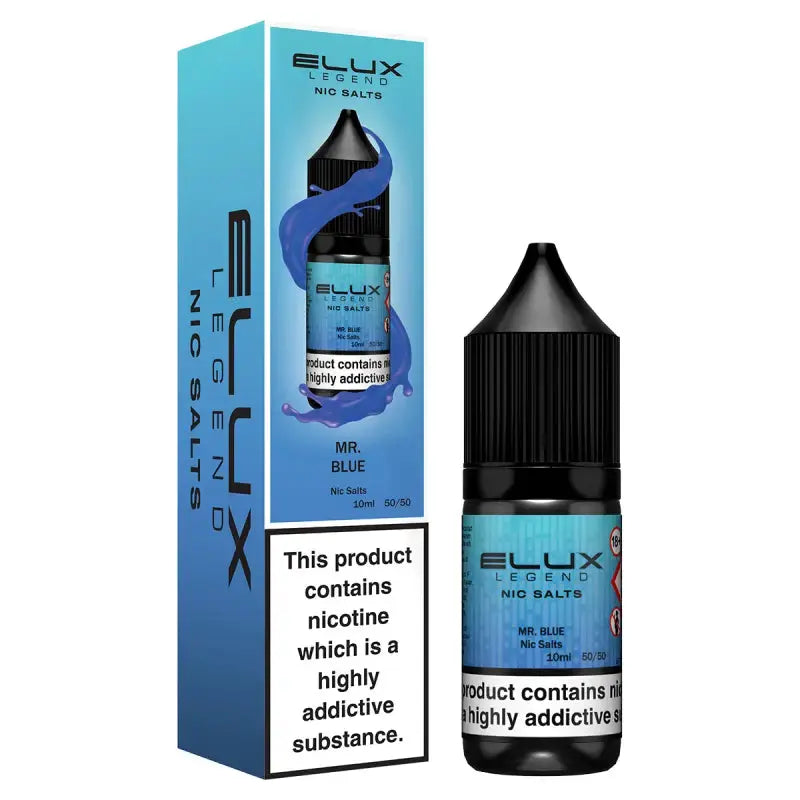 Mr Blue Nic Salt E-Liquid by Elux Legend Vape fusion