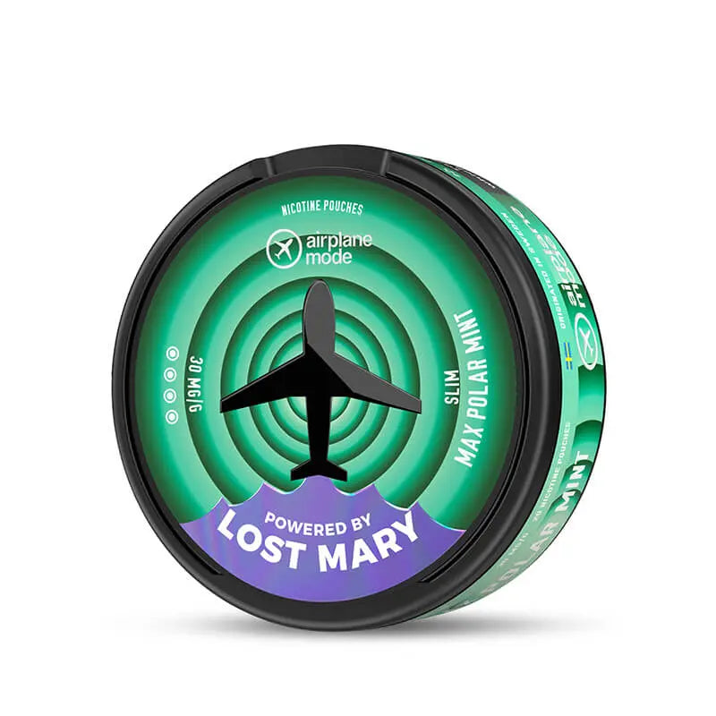 Lost Mary Airplane Mode Max Polar Mint Nic Pouches Lost Mary