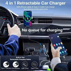 Retractable USB-C Car Charger | Fast Vape Charging UK | VapesWorld
