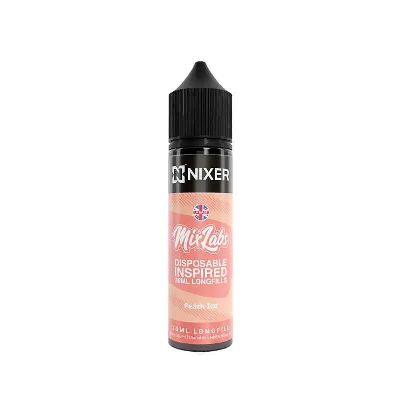 Nixer Mix Labs Peach Ice 30ml Longfill E-Liquid Nixer