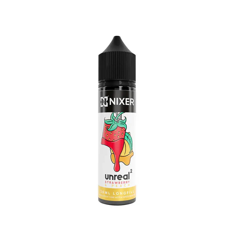 Nixer Unreal 2 Strawberry & Peach 30ml Longfill E-Liquid Nixer