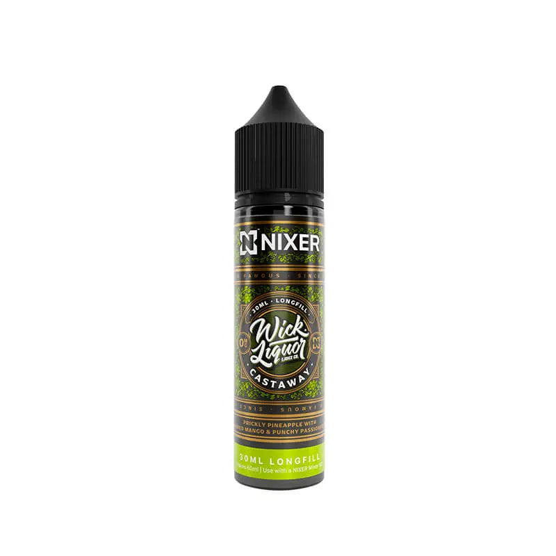 Nixer Wick Liquor Castaway 30ml Longfill E-Liquid Nixer