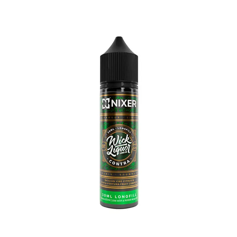 Nixer Wick Liquor Contra 30ml Longfill E-Liquid Nixer