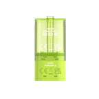 Green vape device with 'Sour Pineapple' flavor on a white background