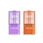 Two vape pods, one purple and one orange, with 'SKE' branding on a white background.